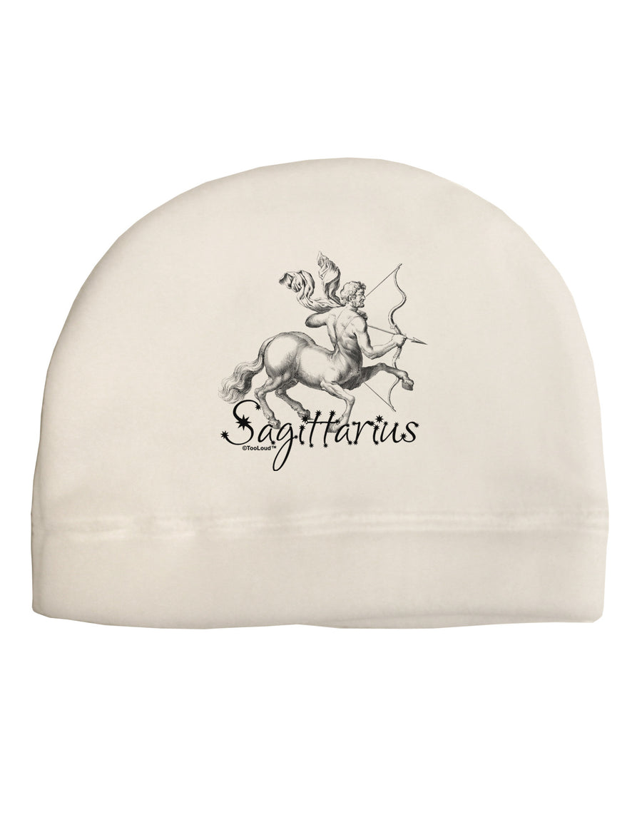 Sagittarius Illustration Adult Fleece Beanie Cap Hat-Beanie-TooLoud-White-One-Size-Fits-Most-Davson Sales