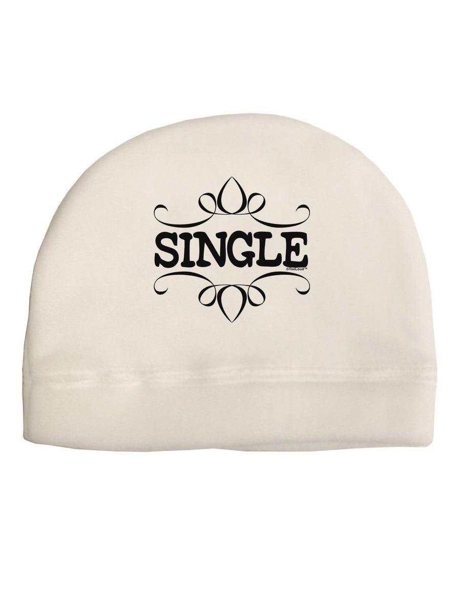 Single Adult Fleece Beanie Cap Hat by-Beanie-TooLoud-White-One-Size-Fits-Most-Davson Sales