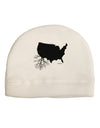 American Roots Design Child Fleece Beanie Cap Hat by TooLoud-Beanie-TooLoud-White-One-Size-Fits-Most-Davson Sales