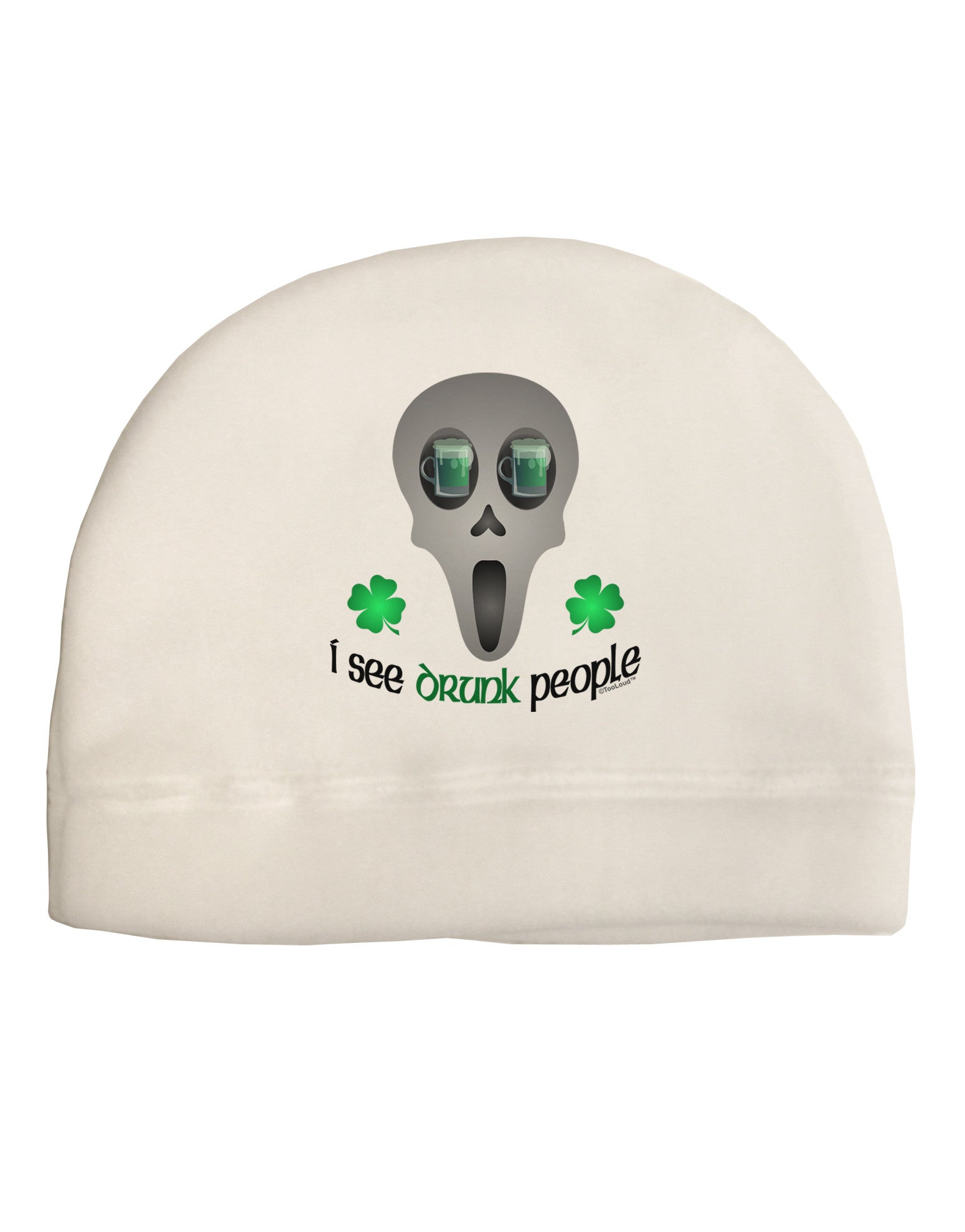 I See Drunk People Adult Fleece Beanie Cap Hat-Beanie-TooLoud-White-One-Size-Fits-Most-Davson Sales