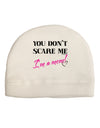 You Don't Scare Me - I'm a Mom Child Fleece Beanie Cap Hat by TooLoud-Beanie-TooLoud-White-One-Size-Fits-Most-Davson Sales