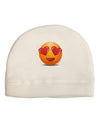 Heart Eye Emoji Adult Fleece Beanie Cap Hat-Beanie-TooLoud-White-One-Size-Fits-Most-Davson Sales