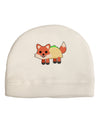 Cute Taco Fox Child Fleece Beanie Cap Hat-Beanie-TooLoud-White-One-Size-Fits-Most-Davson Sales