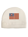 American Bacon Flag Child Fleece Beanie Cap Hat-Beanie-TooLoud-White-One-Size-Fits-Most-Davson Sales