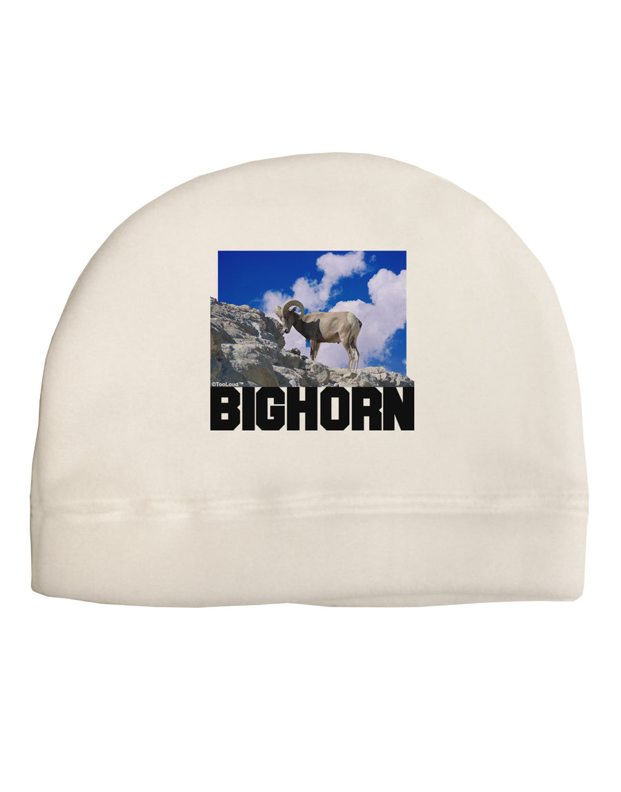 Bighorn Ram Text Child Fleece Beanie Cap Hat-Beanie-TooLoud-White-One-Size-Fits-Most-Davson Sales