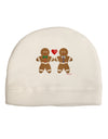 Gingerbread Man Couple Adult Fleece Beanie Cap Hat by TooLoud-Beanie-TooLoud-White-One-Size-Fits-Most-Davson Sales