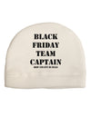 Black Friday Team Captain - Drop and Give Me Deals Child Fleece Beanie Cap Hat-Beanie-TooLoud-White-One-Size-Fits-Most-Davson Sales