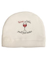 Wine a Little Adult Fleece Beanie Cap Hat by TooLoud-Beanie-TooLoud-White-One-Size-Fits-Most-Davson Sales