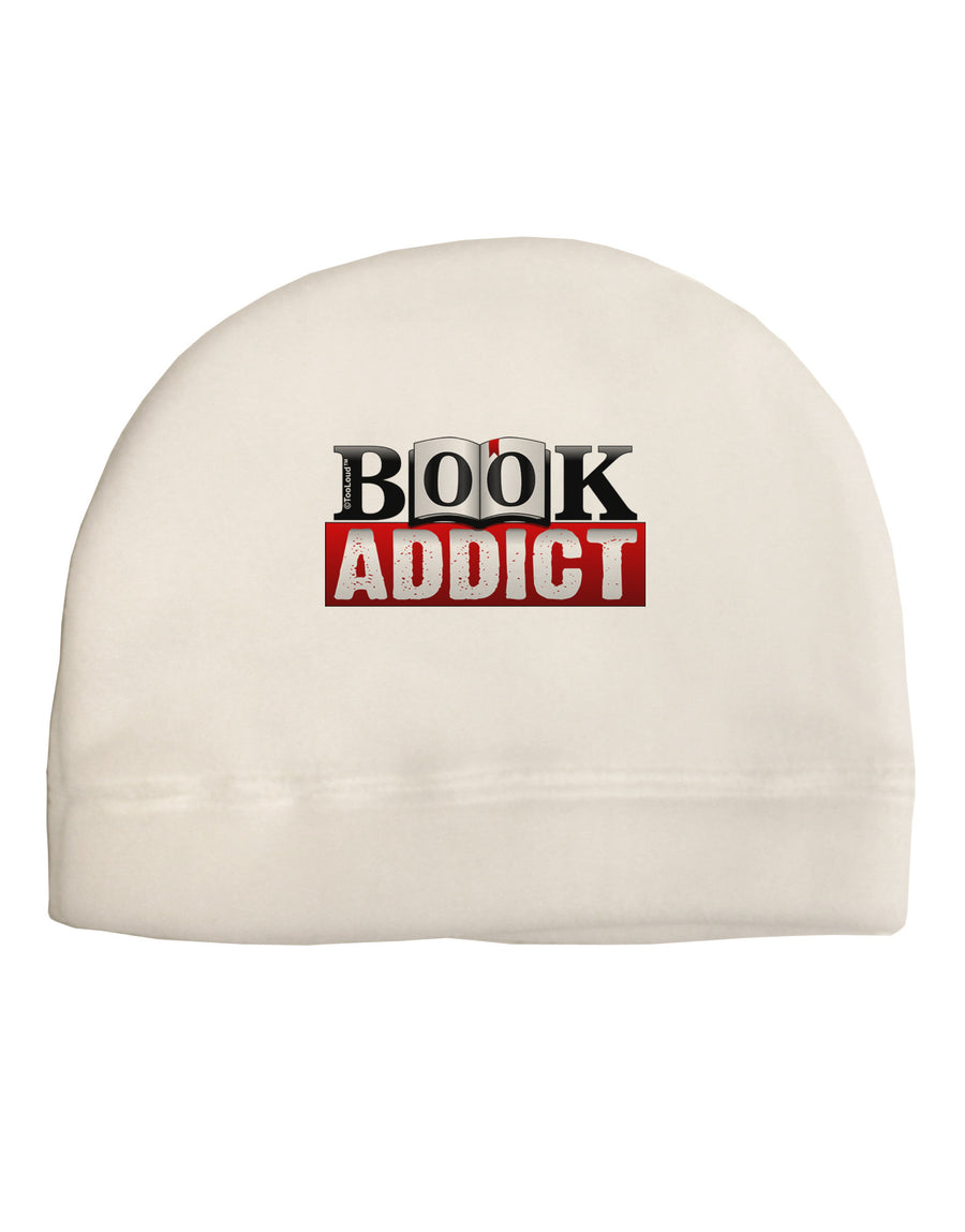 Book Addict Adult Fleece Beanie Cap Hat-Beanie-TooLoud-White-One-Size-Fits-Most-Davson Sales