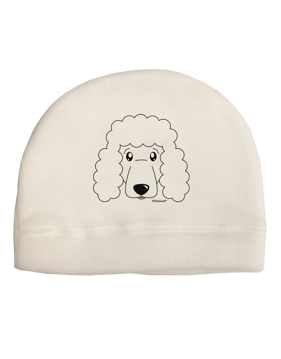 Cute Poodle Dog - White Child Fleece Beanie Cap Hat by TooLoud-Beanie-TooLoud-White-One-Size-Fits-Most-Davson Sales