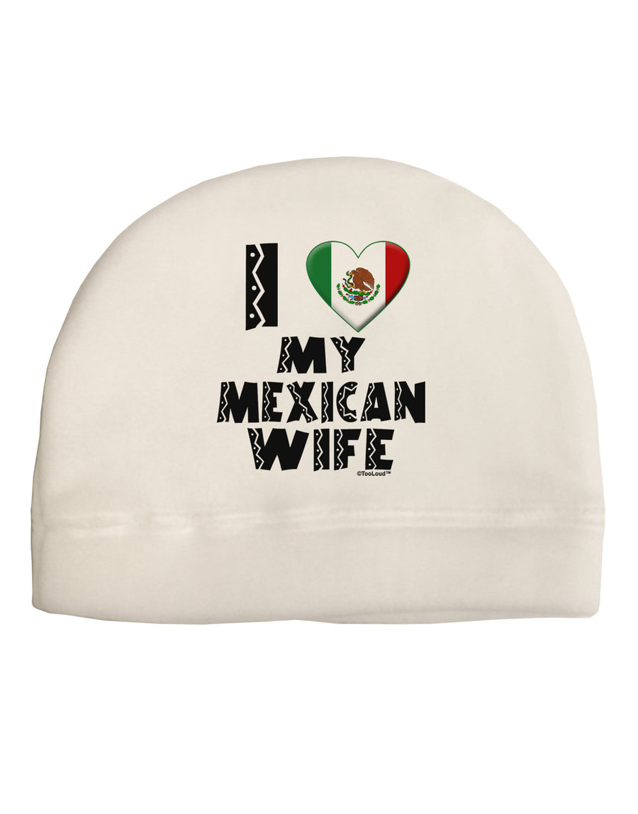 I Heart My Mexican Wife Child Fleece Beanie Cap Hat by TooLoud-Beanie-TooLoud-White-One-Size-Fits-Most-Davson Sales