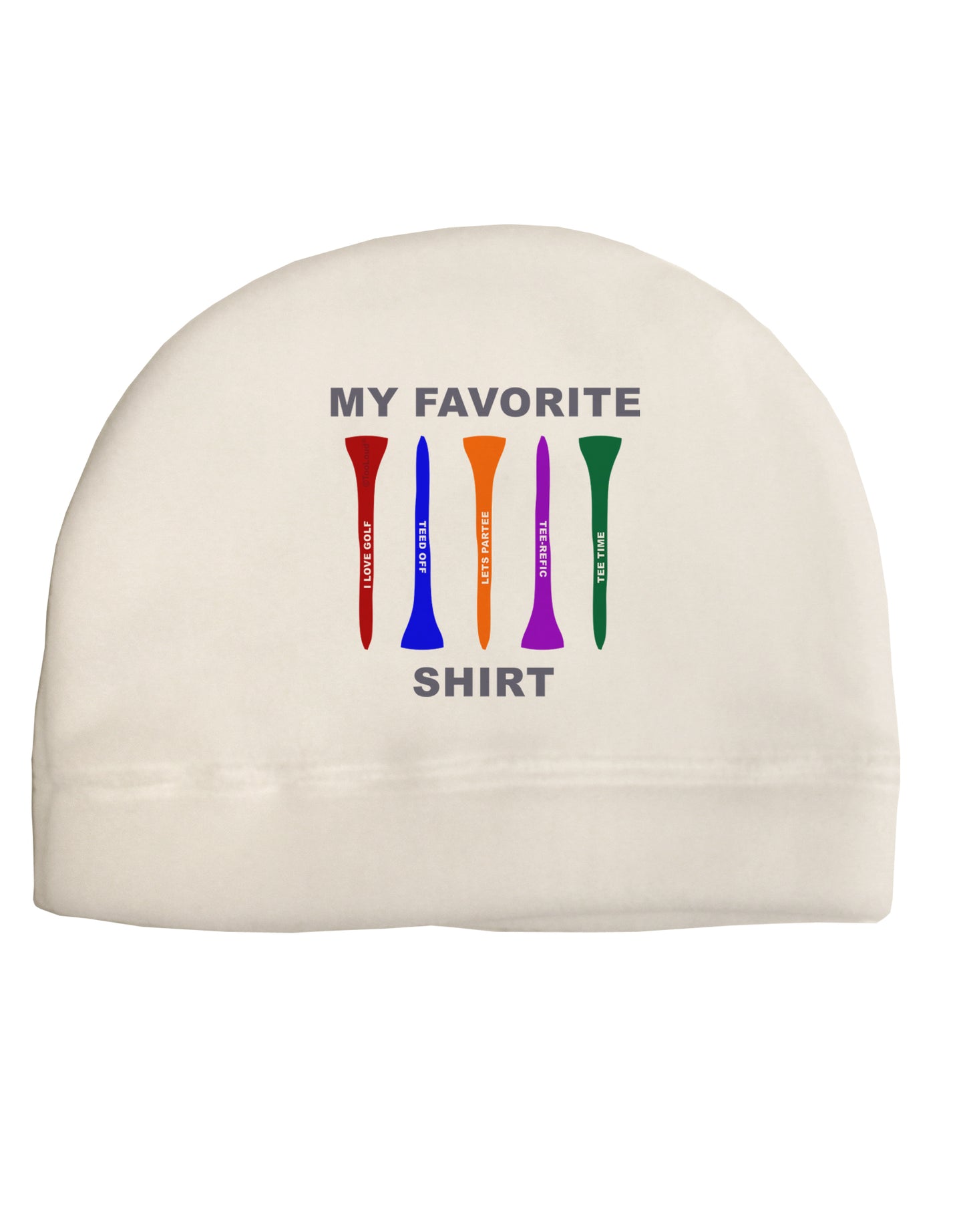 My Favorite Tee Shirt Adult Fleece Beanie Cap Hat by TooLoud-TooLoud-White-One-Size-Fits-Most-Davson Sales