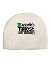 World's Tallest Leprechaun Adult Fleece Beanie Cap Hat by TooLoud-Beanie-TooLoud-White-One-Size-Fits-Most-Davson Sales