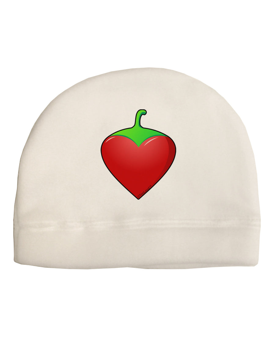 Chili Pepper Heart Child Fleece Beanie Cap Hat-Beanie-TooLoud-White-One-Size-Fits-Most-Davson Sales