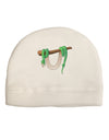 Anaconda Design Green Adult Fleece Beanie Cap Hat-Beanie-TooLoud-White-One-Size-Fits-Most-Davson Sales