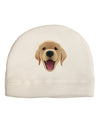 Cute Golden Retriever Puppy Face Adult Fleece Beanie Cap Hat-Beanie-TooLoud-White-One-Size-Fits-Most-Davson Sales