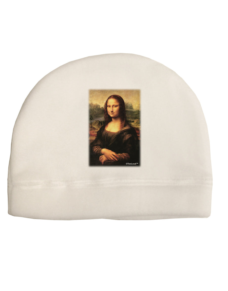 Mona Painting Child Fleece Beanie Cap Hat-Beanie-TooLoud-White-One-Size-Fits-Most-Davson Sales