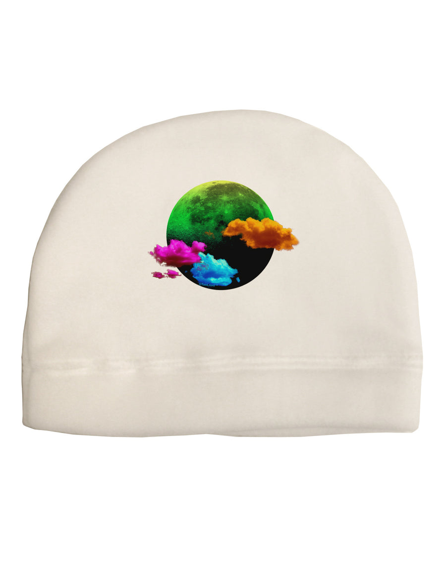 Moon Dream Hallucination Adult Fleece Beanie Cap Hat-Beanie-TooLoud-White-One-Size-Fits-Most-Davson Sales