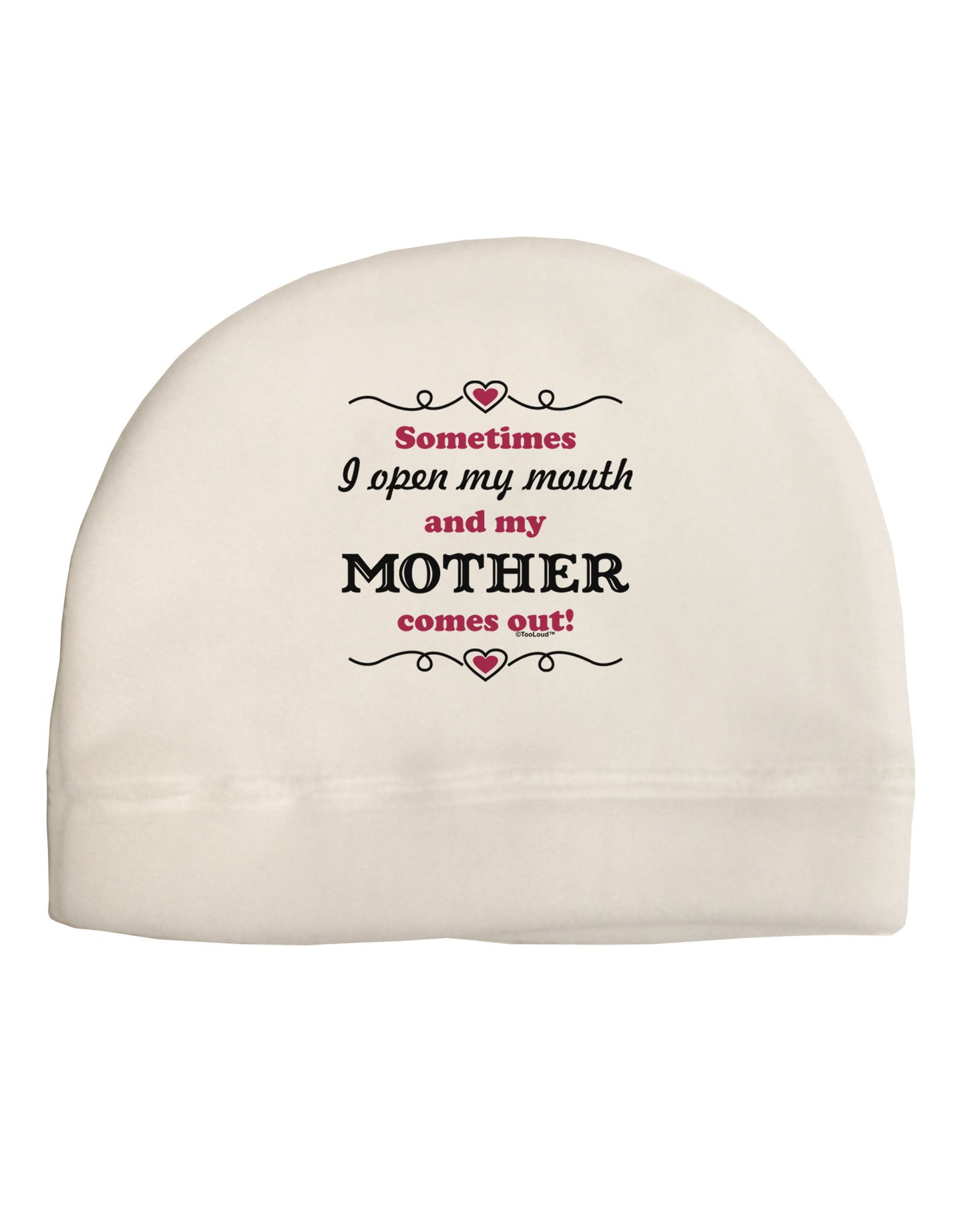 My Mother Comes Out Adult Fleece Beanie Cap Hat-Beanie-TooLoud-White-One-Size-Fits-Most-Davson Sales