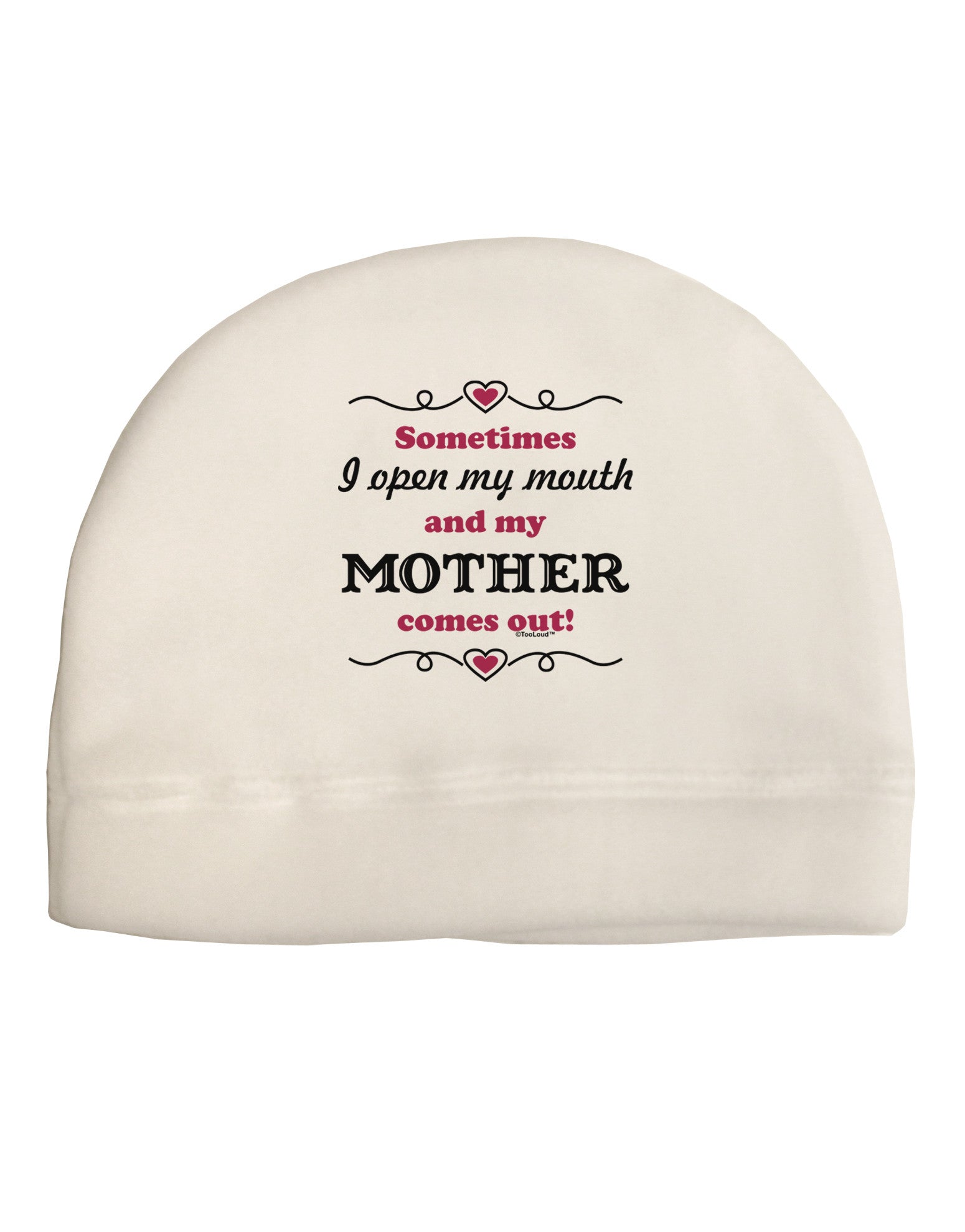 My Mother Comes Out Adult Fleece Beanie Cap Hat-Beanie-TooLoud-White-One-Size-Fits-Most-Davson Sales