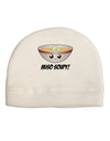 Miso Soupy - Cute Miso Soup Bowl Adult Fleece Beanie Cap Hat by TooLoud-Beanie-TooLoud-White-One-Size-Fits-Most-Davson Sales