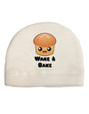 Wake and Bake Cute Roll Child Fleece Beanie Cap Hat-Beanie-TooLoud-White-One-Size-Fits-Most-Davson Sales