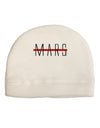 Planet Mars Text Only Adult Fleece Beanie Cap Hat-Beanie-TooLoud-White-One-Size-Fits-Most-Davson Sales