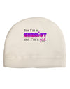 Yes I am a Chemist Girl Child Fleece Beanie Cap Hat-Beanie-TooLoud-White-One-Size-Fits-Most-Davson Sales