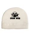 Drum Mom - Mother's Day Design Adult Fleece Beanie Cap Hat-Beanie-TooLoud-White-One-Size-Fits-Most-Davson Sales