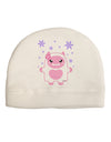 Cute Abominable Snowman Girl Yeti - Christmas Adult Fleece Beanie Cap Hat-Beanie-TooLoud-White-One-Size-Fits-Most-Davson Sales