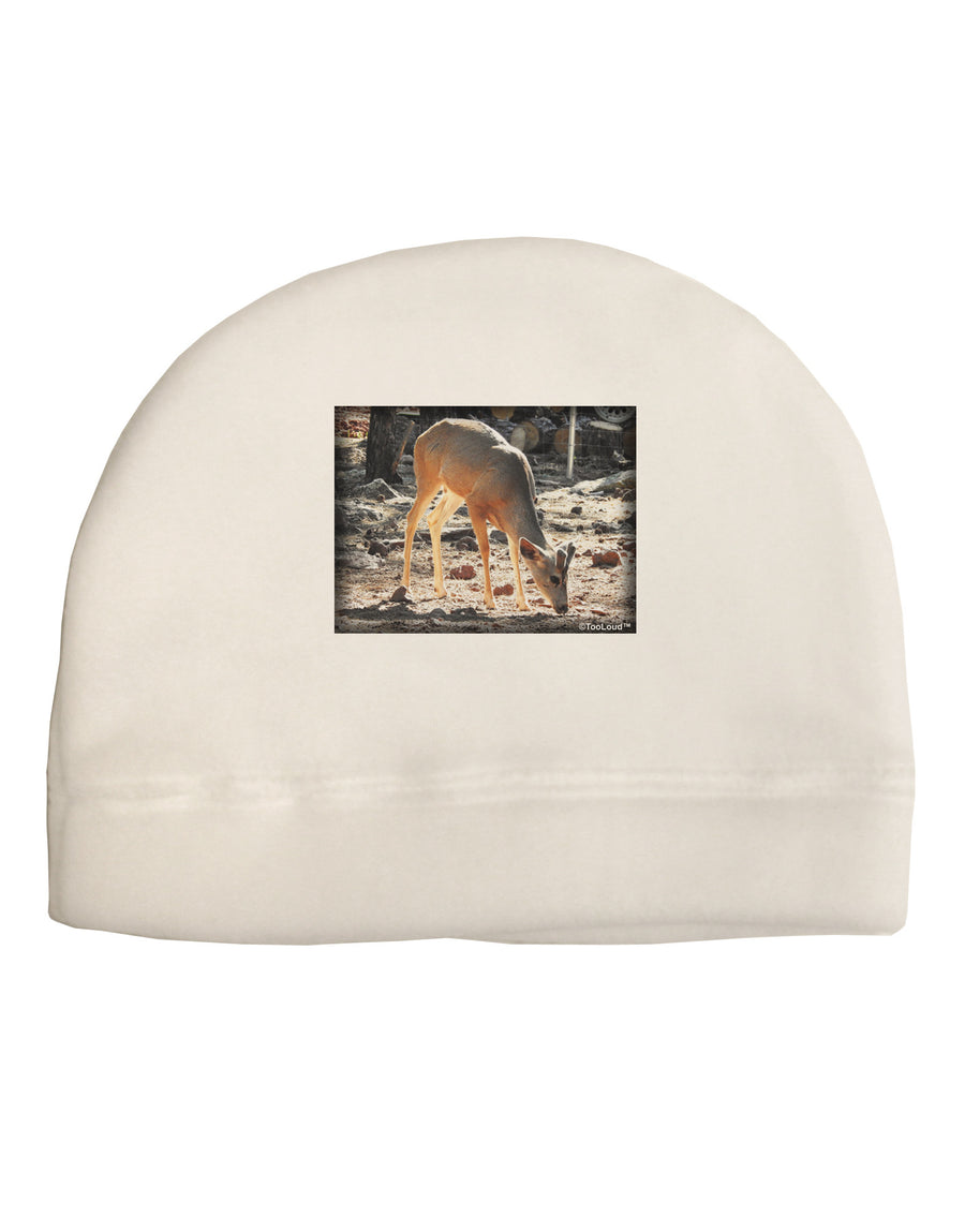 Little Buck Adult Fleece Beanie Cap Hat-Beanie-TooLoud-White-One-Size-Fits-Most-Davson Sales