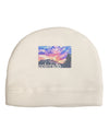 CO Rainbow Sunset Watercolor Text Adult Fleece Beanie Cap Hat-Beanie-TooLoud-White-One-Size-Fits-Most-Davson Sales