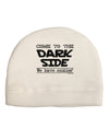 Come To The Dark Side - Cookies Adult Fleece Beanie Cap Hat by-Beanie-TooLoud-White-One-Size-Fits-Most-Davson Sales