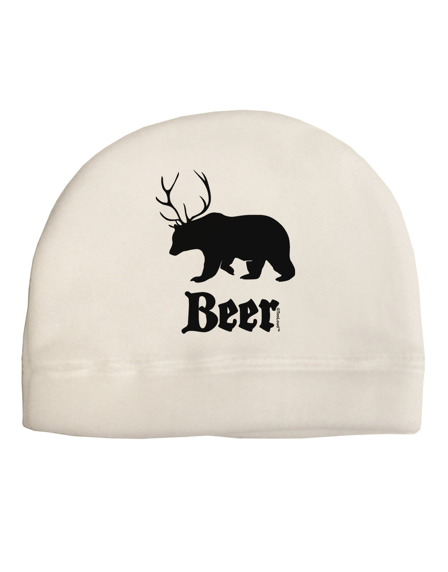 Beer Animal Adult Fleece Beanie Cap Hat-Beanie-TooLoud-White-One-Size-Fits-Most-Davson Sales