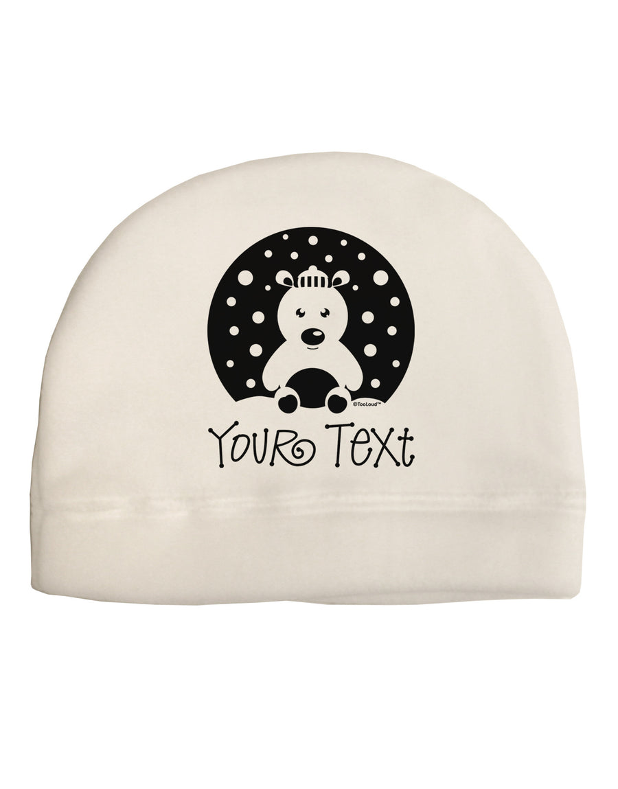 Personalized Matching Polar Bear Family Design - Your Text Child Fleece Beanie Cap Hat-Beanie-TooLoud-White-One-Size-Fits-Most-Davson Sales