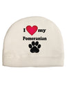 I Heart My Pomeranian Child Fleece Beanie Cap Hat by TooLoud-TooLoud-White-One-Size-Fits-Most-Davson Sales