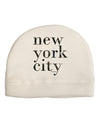 New York City - City Lights Child Fleece Beanie Cap Hat by TooLoud-Beanie-TooLoud-White-One-Size-Fits-Most-Davson Sales