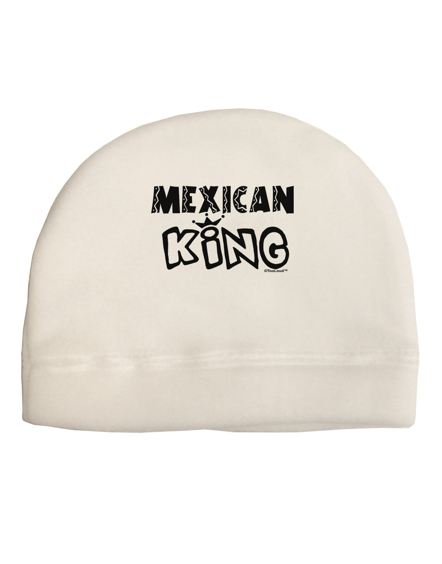 Mexican King - Cinco de Mayo Adult Fleece Beanie Cap Hat-Beanie-TooLoud-White-One-Size-Fits-Most-Davson Sales