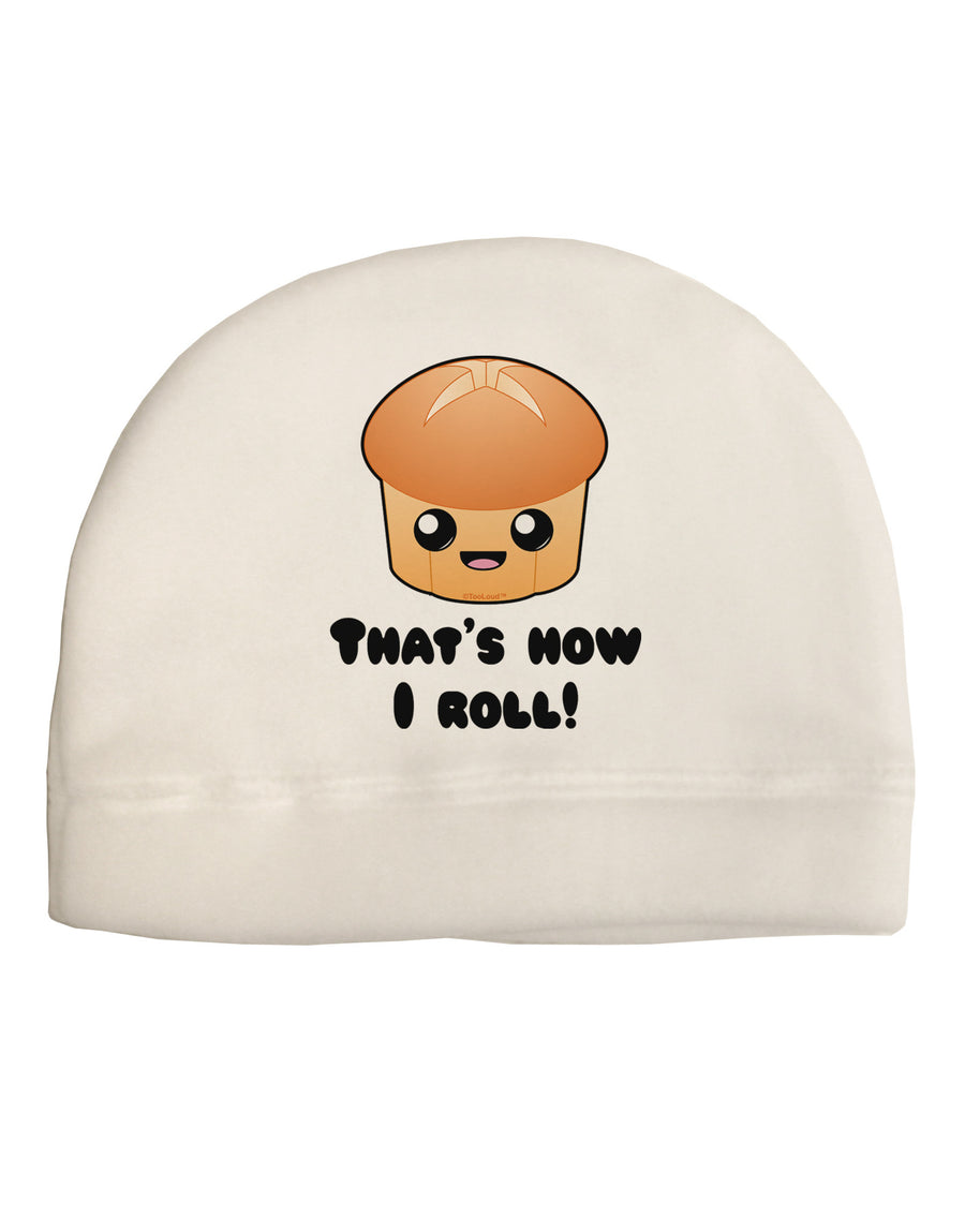 How I Roll Cute Roll Adult Fleece Beanie Cap Hat-Beanie-TooLoud-White-One-Size-Fits-Most-Davson Sales