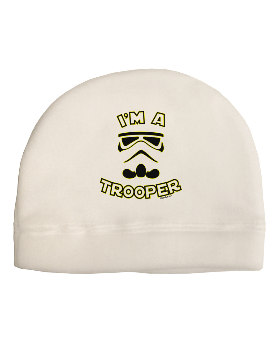 I'm A Trooper Child Fleece Beanie Cap Hat-Beanie-TooLoud-White-One-Size-Fits-Most-Davson Sales