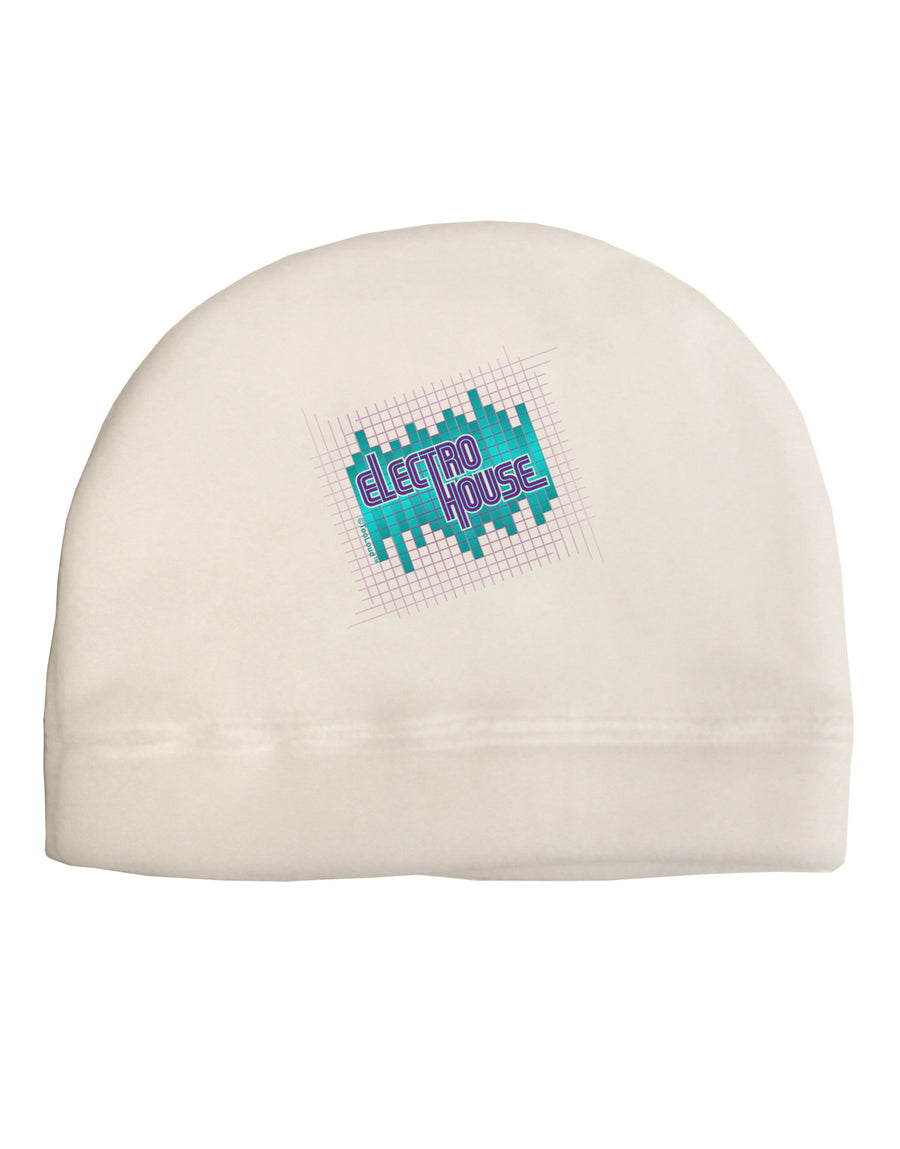 Electro House Equalizer Child Fleece Beanie Cap Hat-Beanie-TooLoud-White-One-Size-Fits-Most-Davson Sales