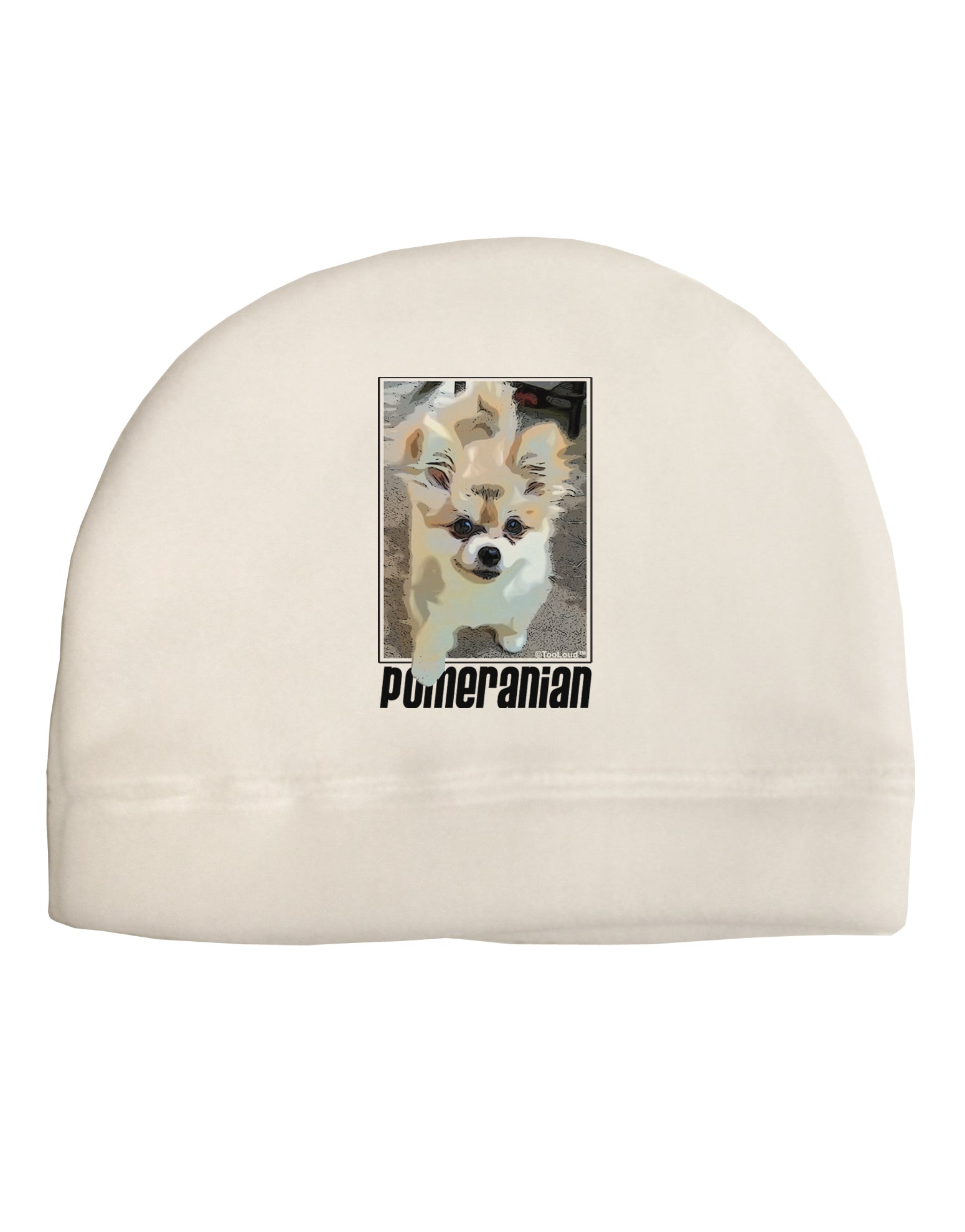 Pomeranian Step Out Adult Fleece Beanie Cap Hat by TooLoud-Beanie-TooLoud-White-One-Size-Fits-Most-Davson Sales
