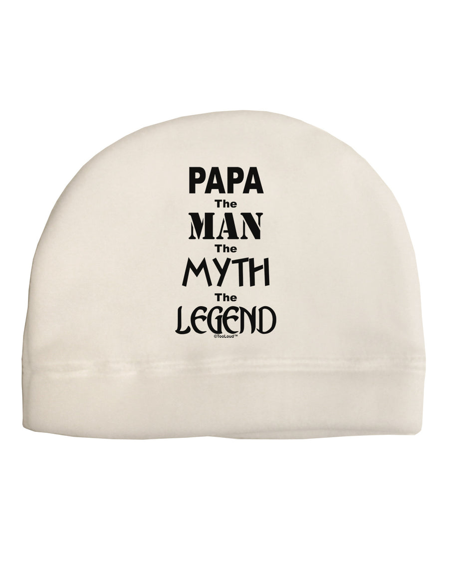 The Man The Myth The Legend - Papa Adult Fleece Beanie Cap Hat by TooLoud-Beanie-TooLoud-White-One-Size-Fits-Most-Davson Sales