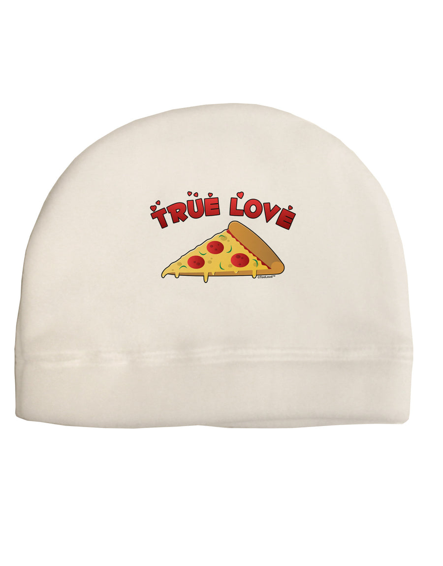 TooLoud True Love - Pizza Adult Fleece Beanie Cap Hat-Beanie-TooLoud-White-One-Size-Fits-Most-Davson Sales