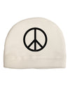 Peace Sign Symbol Adult Fleece Beanie Cap Hat-Beanie-TooLoud-White-One-Size-Fits-Most-Davson Sales