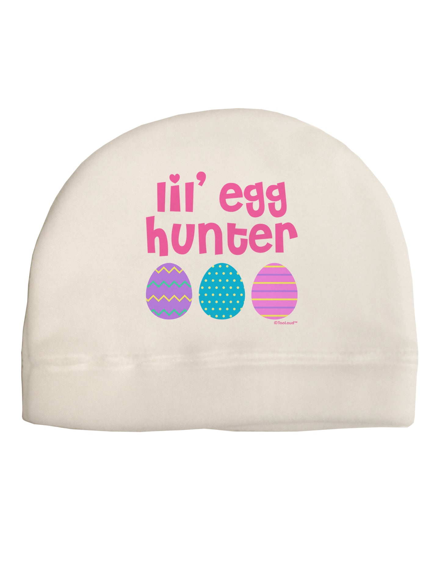 Lil' Egg Hunter - Easter - Pink Adult Fleece Beanie Cap Hat by TooLoud-Beanie-TooLoud-White-One-Size-Fits-Most-Davson Sales