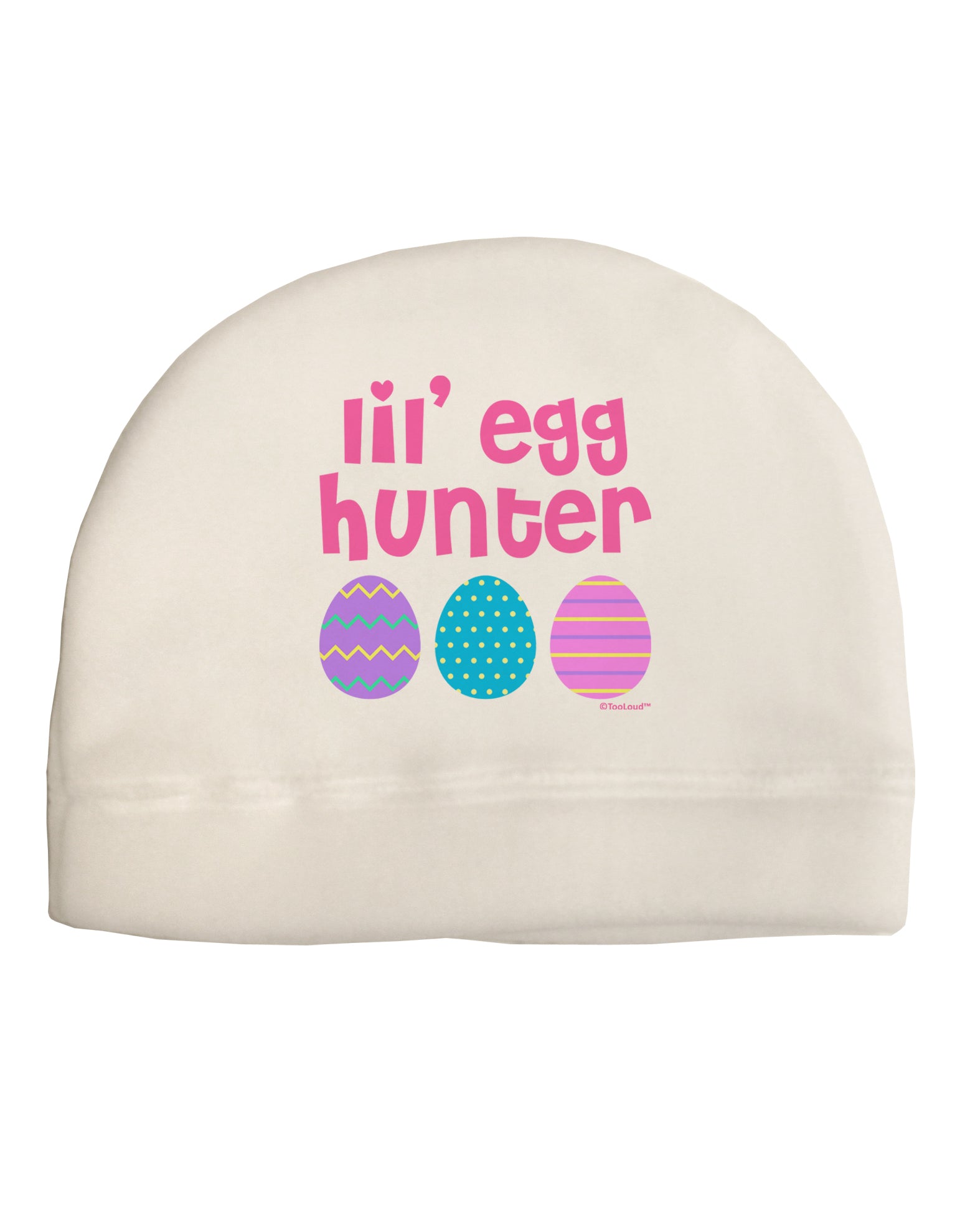 Lil' Egg Hunter - Easter - Pink Adult Fleece Beanie Cap Hat by TooLoud-Beanie-TooLoud-White-One-Size-Fits-Most-Davson Sales