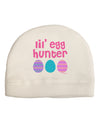 Lil' Egg Hunter - Easter - Pink Adult Fleece Beanie Cap Hat by TooLoud-Beanie-TooLoud-White-One-Size-Fits-Most-Davson Sales