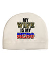 My Wife is My Hero - Armed Forces Child Fleece Beanie Cap Hat by TooLoud-Beanie-TooLoud-White-One-Size-Fits-Most-Davson Sales