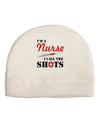 Nurse - Call The Shots Child Fleece Beanie Cap Hat-Beanie-TooLoud-White-One-Size-Fits-Most-Davson Sales